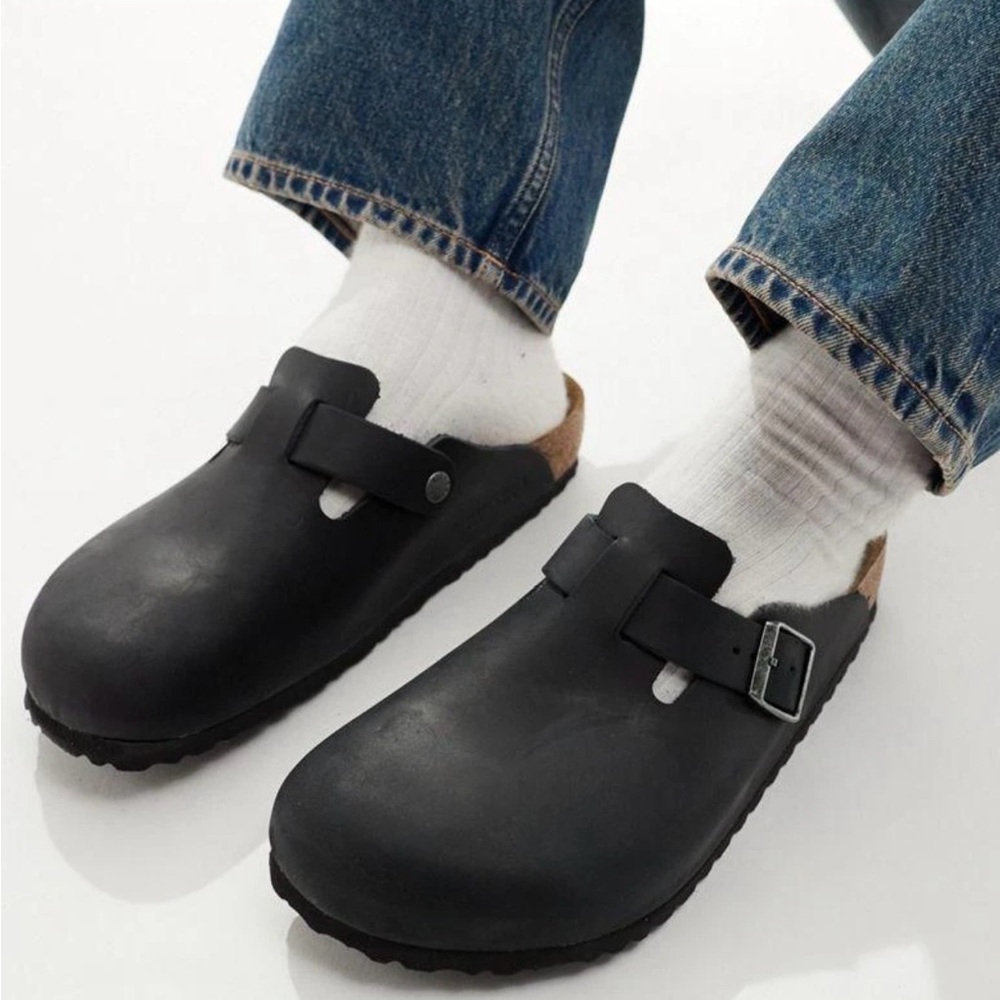 Birkenstock Black Men's Boston clog